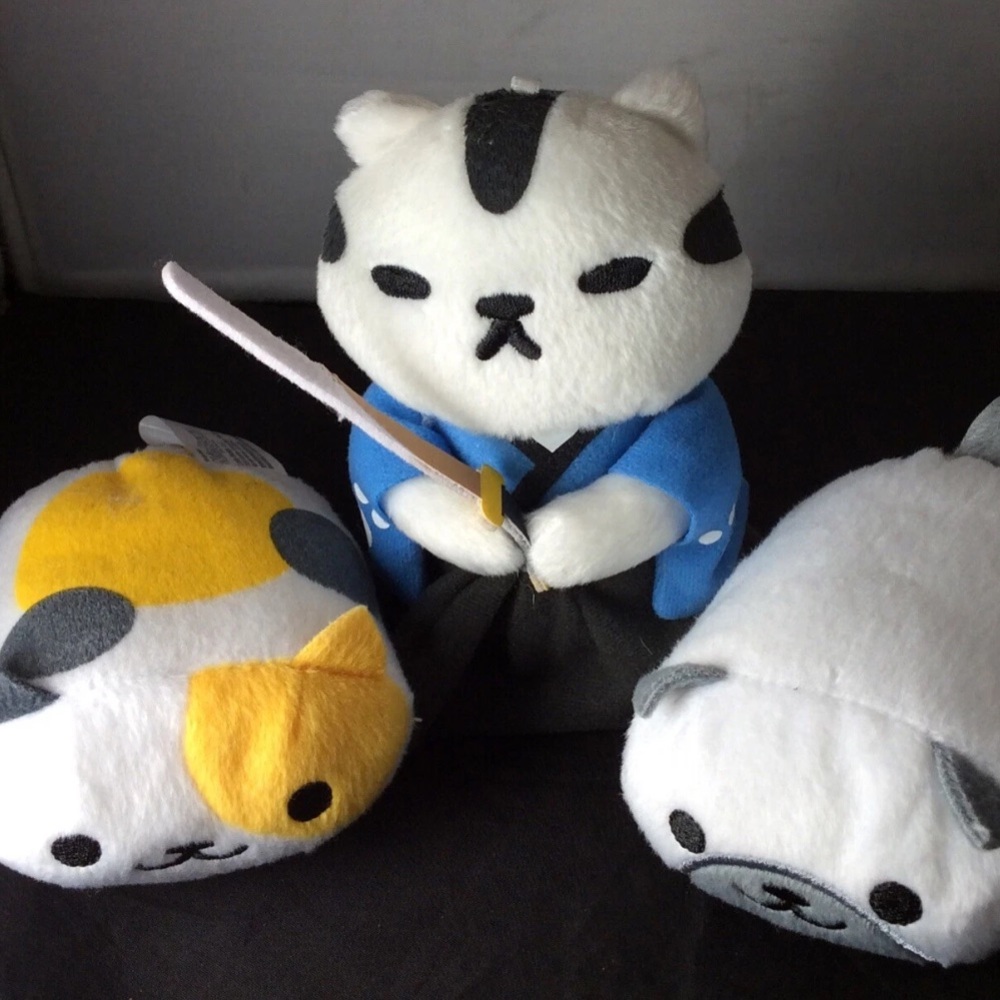 Little buddy Neko Astume Plush Lot Of 3 by Little Buddy Ninja Cat